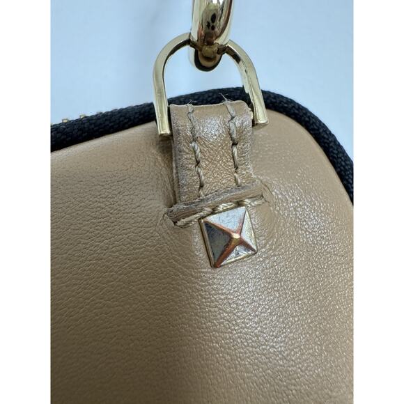 Bandolier Tan Crossbody Bag with Red and Green Strap - Picture 10 of 16